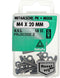 Deltafix. Bouten met moeren. Metaal schroef. Platkop. MOER M4 x 20 MM . R.V.S. 10 ST.