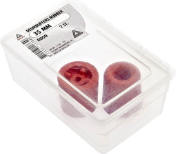 Deltafix deurbuffer tpe rubber / schroefbaar rood 35 mm 2 st.