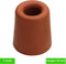 Deltafix deurbuffer tpe rubber / schroefbaar rood 50 mm 2 st.