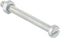Deltafix. METAALSCHROEF + MOER. M5 x 30 MM R.V.S. 8 Stuks Bouten met moeren. Cilinder-gleuf-Kop.