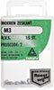 Deltafix moer zeskant r.v.s. a2 m3 din 934 15 st.