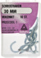 Deltafix Schroefhaak - open oog - verzinkt - 30 mm - set van 10 stuks