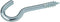 Deltafix Schroefhaak - open oog - verzinkt - 30 mm - set van 10 stuks