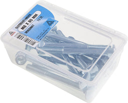 Deltafix slotbout met moer verzinkt m6 x 60 mm din 603/555 30 st.