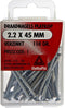 Deltafix spijkers platkop 2,2 x 45mm verzinkt. 110 gram draad nagels.