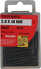 Deltafix Stalen nagels - 2.0 x 40 mm - gehard staal - bolverzonken kop - 52 stuks - zwart