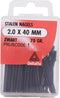 Deltafix Stalen nagels - 2.0 x 40 mm - gehard staal - bolverzonken kop - 52 stuks - zwart