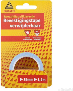 Deltafix tweezijdig zelfklevende bevestigingstape verwijderbaar