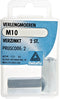 Deltafix verlengmoer verzinkt m10 din 6334 2 st.