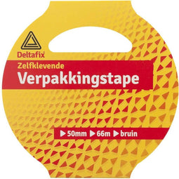 deltafix verpakkingstape bruin 50mm x 66m