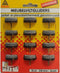 Deltafix viltglijder met schroef / grijs vilt / houder bruin bruin 28 mm 12 st.