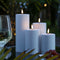 Deluxe Homeart - Led Kaars Outdoor Wit 7,5 x 12,5 cm