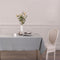 DELUXE tafelkleed chambray katoen licht grijs - 140 x 240 cm - Katoen - Licht grijs
