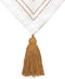 DELUXE tafelkleed Folk katoen oker - 140 x 240 cm - Katoen