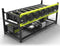 Deluxe V3D 8 BAY Mining Rig Case - Stapelbaar Aluminium Frame met Superieure Koeling - Zwart/Geel