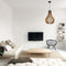 Atmooz - Hanglamp Zita L - E27 - Hout - Rond - Kleur Naturel - Woonkamer / Slaapkamer / Eetkamer - Plafondlamp - Hoogte 190cm