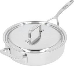 Demeyere 5-Plus lage sauteuse m/deksel 24cm
