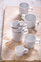Palmer Kop en schotel White Delight 15 cl - 16 cm Wit 6 stuks