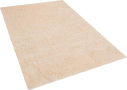 DEMRE - Shaggy vloerkleed - Beige - 140 x 200 cm - Polyester