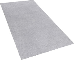 DEMRE - Shaggy vloerkleed - Lichtgrijs - 80 x 150 cm - Polyester