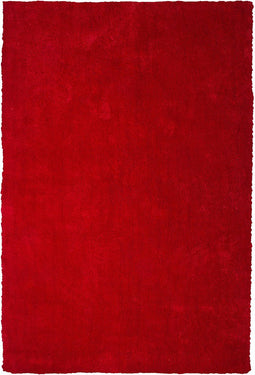 DEMRE - Shaggy vloerkleed - Rood - 140 x 200 cm - Polyester