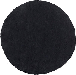 DEMRE - Shaggy vloerkleed - Zwart - 140 cm - Polyester