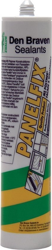 Den Braven Zwaluw Panelfix 290 ml Zwart montagekit - Paneellijm of Constructielijm
