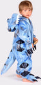 Den Goda Fen Verkleedkledij Dinosaur T-Rex Jumpsuit - 98-104cm - 3-4 jaar - Blauw
