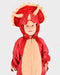 Den Goda Fen Verkleedkledij Dinosaurus Kostuum Triceratops - 98-104cm - 3-4 jaar - Rood