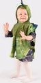 Den Goda Fen Verkleedkledij Dinosaurus - Mini cape met capuchon - 86-110cm - 1-4 jaar - Groen