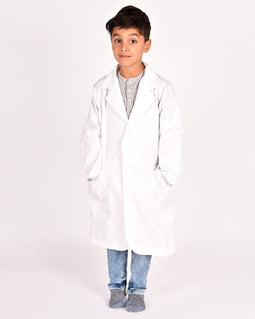 Den Goda Fen Verkleedkledij Dokter - Jas - 110-116cm - 4-6 jaar - Wit