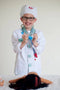 Den Goda Fen Verkleedkledij Dokter - Jas, broek en accessoires - Multi - Maat 3-4 jaar