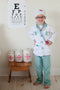 Den Goda Fen Verkleedkledij Dokter - Jas, broek en accessoires - Multi - Maat 5-6 jaar