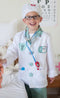 Den Goda Fen Verkleedkledij Dokter - Jas, broek en accessoires - Multi - Maat 5-6 jaar