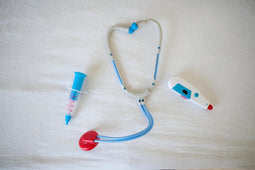 Den Goda Fen Verkleedkledij Dokter - Jas met accessoires - 110-116cm - 5-6 jaar - Multi