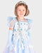 Den Goda Fen Verkleedkledij Frozen Prinses Jurk - 122-128cm - 6-8 jaar - Blauw