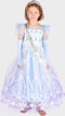 Den Goda Fen Verkleedkledij Frozen Prinses Jurk - 98-104cm - 3-4 jaar - Blauw