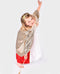 Den Goda Fen Verkleedkledij Lovertjes Fee - Cape, haarband en wand - 3-8 jaar - Goud