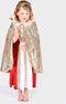 Den Goda Fen Verkleedkledij Lovertjes Fee - Cape, haarband en wand - 3-8 jaar - Goud