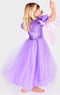 Den Goda Fen Verkleedkledij Rapunzel - Jurk met lange vlecht - 98-104cm - 2-4 jaar - Paars