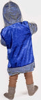 Den Goda Fen Verkleedkledij Ridder - Shirt in velvet met capuchon - 98-104cm - 2-4 jaar - Blauw