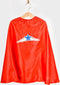 Den Goda Fen Verkleedkledij Wondergirl - Jurk met cape - 110-116cm - 4-6 jaar - Rood/Blauw
