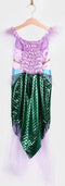 Den Goda Fen Verkleedkledij Zeemeermin - Jurk - 110-116cm - 4-6 jaar - Groen/Roze