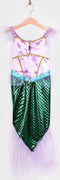 Den Goda Fen Verkleedkledij Zeemeermin - Jurk - 110-116cm - 4-6 jaar - Groen/Roze
