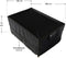 Juskys CoverSafe Pro - Tuinmeubelhoes - Waterdicht 1500 mm - Zwart - 180 x 120 x 75 cm