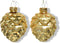 Denappel glas d5h7 cm lichtgoud 6st