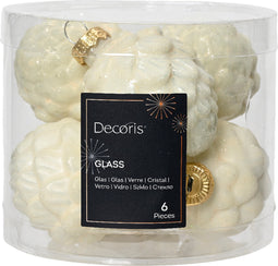 denappel glas d5h7 cm wlwt ass 6st kerst
