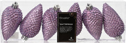 denappel kunststof d4h8 cm klila 6st kerst