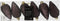 Denappel plastic d4.5h8 cm z.trffl 6st