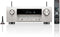 Denon AVC-X4800H AV Amplifier met 9.4-Kanaals Versterker, 8K-Video, 3D-Audio, HEOS® Built-In en 200 Watt per Kanaal - Zilver